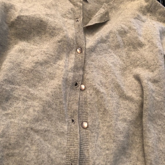 Cashmere Grey Cardigan - Picture 3 of 3